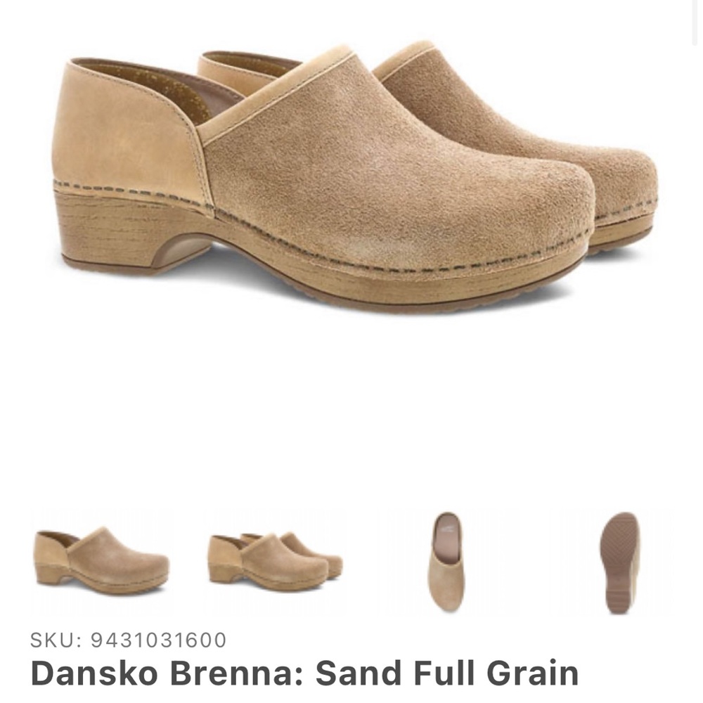 NWOT Dansko Brenna Clog Sand 38